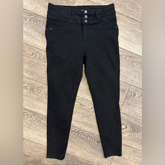 Angels forever young evershape skinny black jeans SZ 12 high waist - Picture 1 of 5